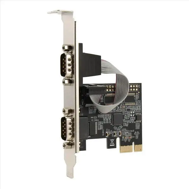 Alt view image 6 of 6 - AX99100 Chipest RS232 Serial COM & DB25 Printer Parallel Port LPT to PCI Riser Card Adapter for Desktop PC