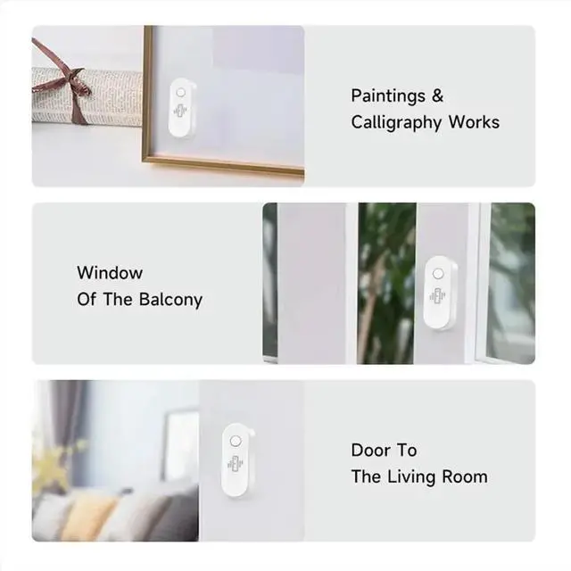 Alt view image 4 of 6 - Vibration Sensor Alarm Vibration Detector Alert Real-Time Activity & Shock Detection Black