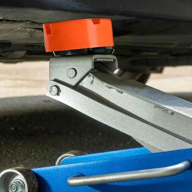 Alt view image 3 of 6 - Universal Rubber Floor Jack Pad Adapter, 3.94 X 3.94 X 1.9 in, Frame Rail Protector for Various Cars