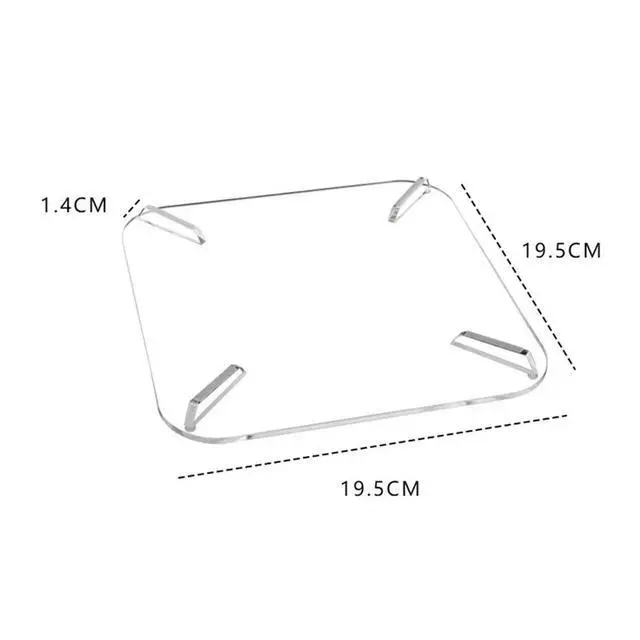 Alt view image 4 of 6 - Acrylic Bracket Transparent Desktop Stand Anti-Slip Holder for Mac Mini 2010-2020 M1/M2/Mac Mini M2 Pro