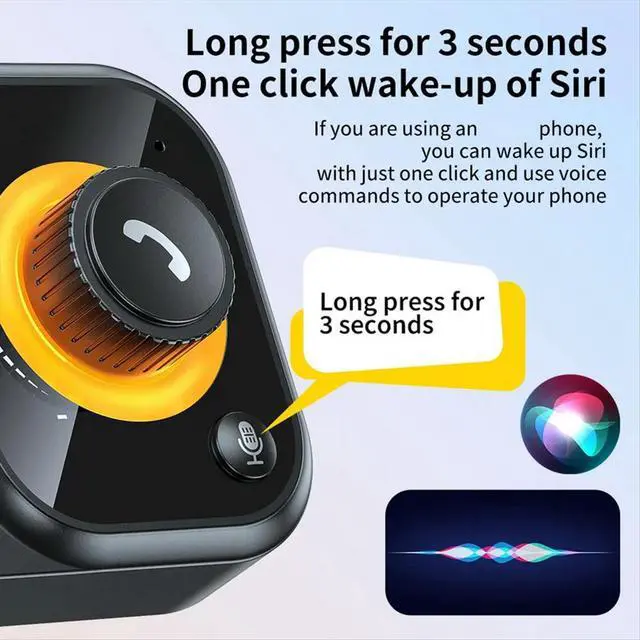 Alt view image 4 of 6 - Bluetooth Speaker Handsfree Car Sun Visor Clip Audio Receiver Speakerphone Loud Music Player Dual Microphone