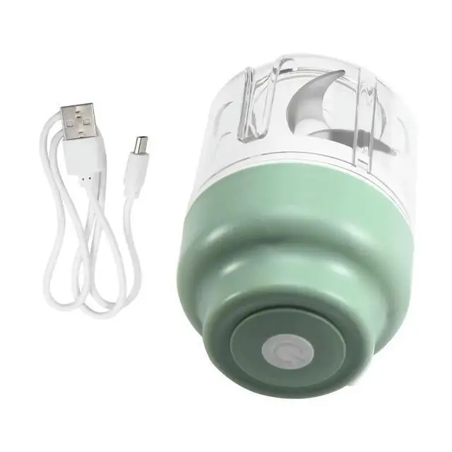 Alt view image 6 of 6 - Electric Garlic Chopper, 320ML Mini Veggie Chopper with 6 Blades, USB Rechargeable Grinder