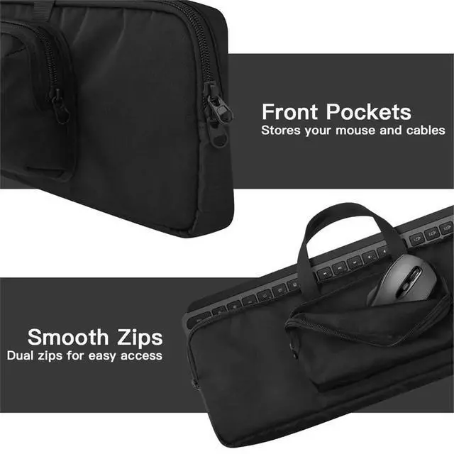 Alt view image 4 of 6 - Protective Travel Case for MX Keys S/MX Keys Keyboard, Keyboards Carrying Bag (Case Only)