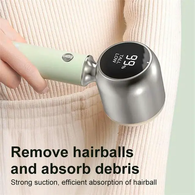 Alt view image 6 of 6 - Rechargeable Lint Shaver for Home Use with Digital Display Electric Lint Remover for Cloth Pilling Removes Stubborn Lint