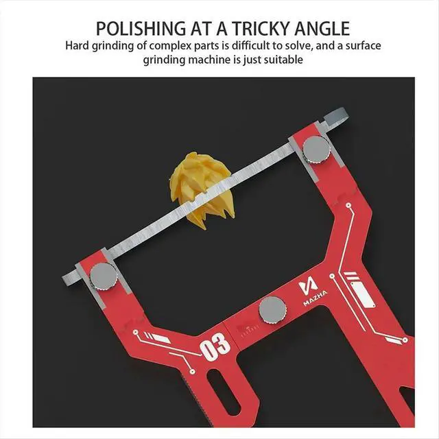 Alt view image 5 of 6 - T0003 Curved Polishing Tool 1.0-15mm Clamping Capacity Model Making Craft Hobby Modeling Hand Tool CNC Precision Grinder