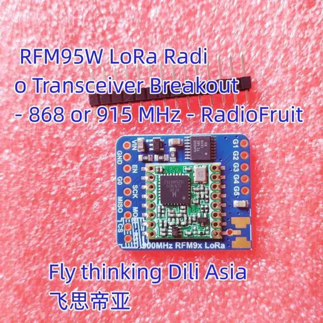 Alt view image 2 of 2 - 3072 RFM95W LoRa Radio Breakout - 868 or 915 MHz - RadioFruit