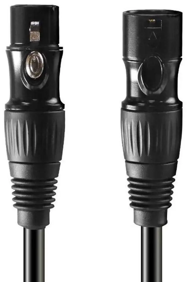 Alt view image 6 of 6 - 2Pcs 10ft DMX512 Cable, 3-Pin XLR Gold-Plated Male to Female Flexible Cables for Microphone, Stage Light , Mic Mixer