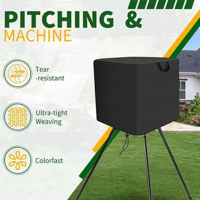 Alt view image 5 of 6 - Pitching Machine Cover, Waterproof 420D Oxford Outdoor Softball Baseball Pitching Machine Dust Covers