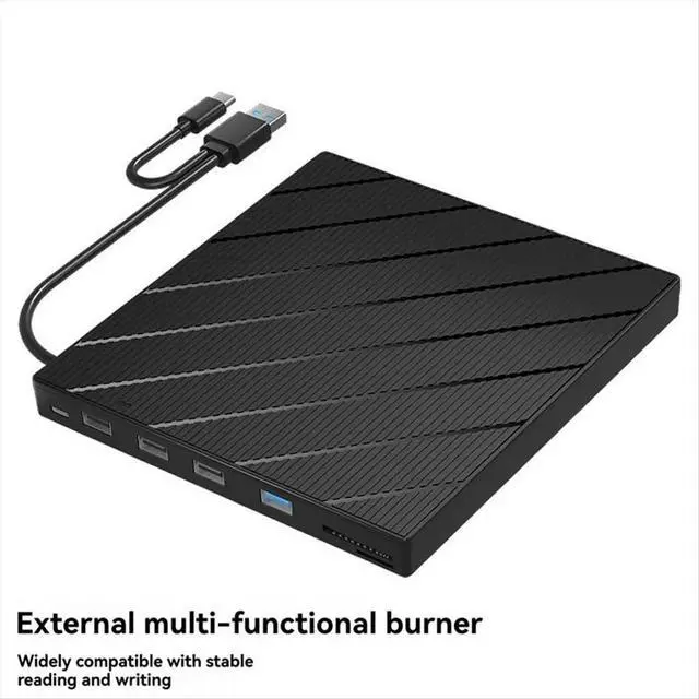 Alt view image 6 of 6 - USB 3.0 External CD DVD Reader CD/DVD Drive Burner Reader External DVD CD Drive Burner Reader for PC Laptop Desktop