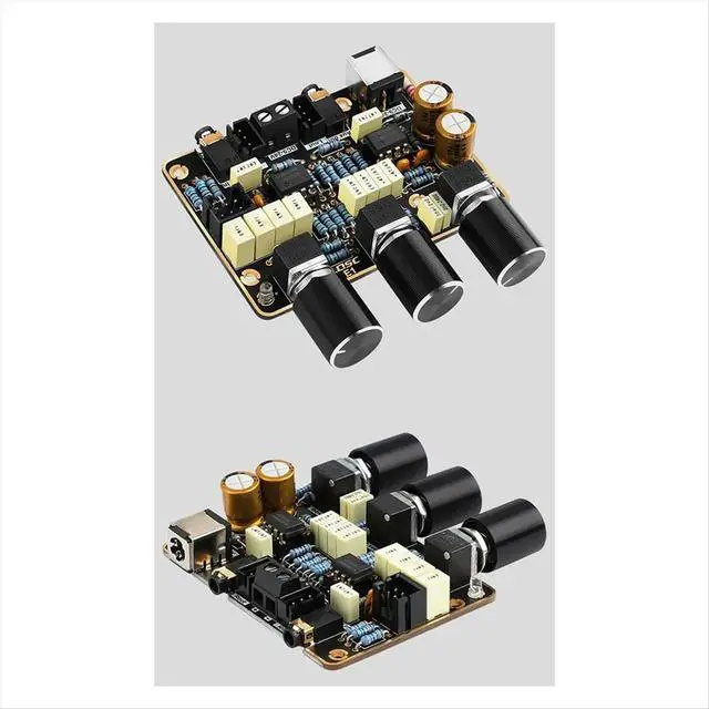 Alt view image 4 of 6 - NE5532 Mini Preamlifier Tone Board Active Filter Amplifier Preamp with Adjustment Volume Control for Home Theater