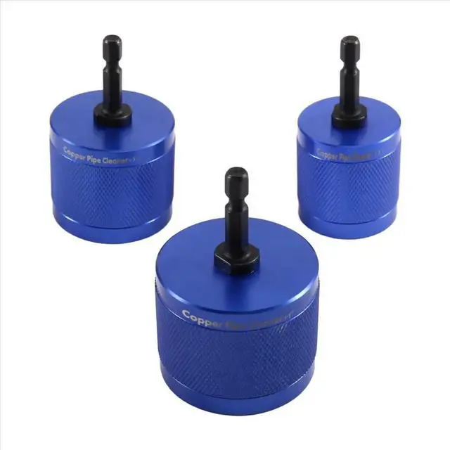 Alt view image 6 of 6 - 3pcs Copper Pipe Cleaner Set,1/2in 3/4in 1in l HVAC & Plumbing Brushes,Copper Bristles for Drain,Vent,Pipe Cleaning