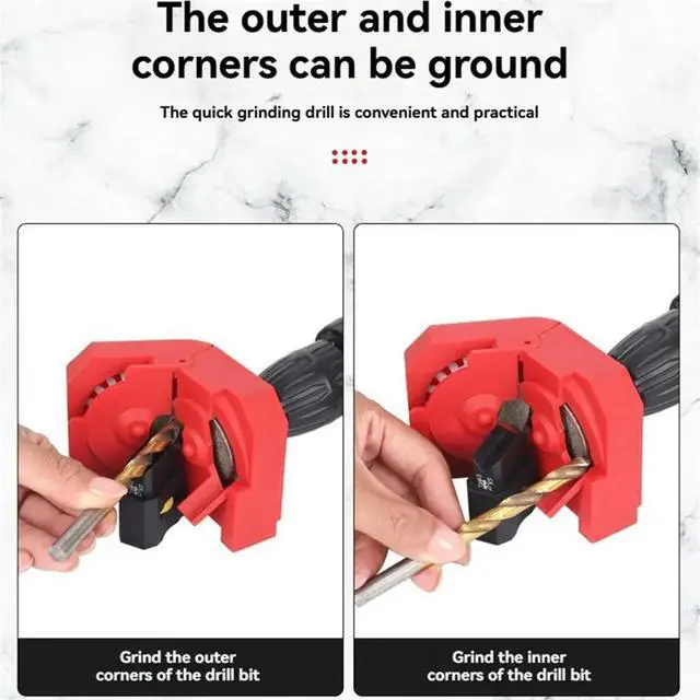 Alt view image 6 of 6 - Adjust Angle Drill Bit Grinder,Drill Holder,Twist Drill Bit Grinder,Multipurpose Drill Bit Grinding Sharpener