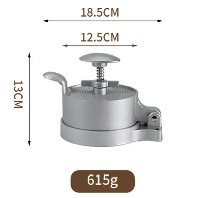 Alt view image 6 of 6 - Hamburger Press Patty Maker, Patty Press Makers, Adjustable Spring Burger Press, Push Plunger Hamburger Press Spring