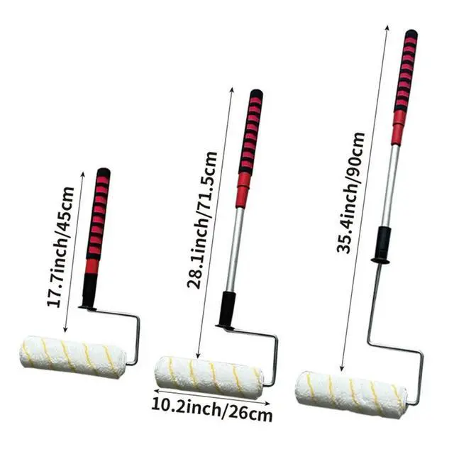 Alt view image 4 of 6 - Paint Roller Brush Home Decor Latex Paint Roller Brush Wall Tools Wall Paint Brushes House Painting Supplies
