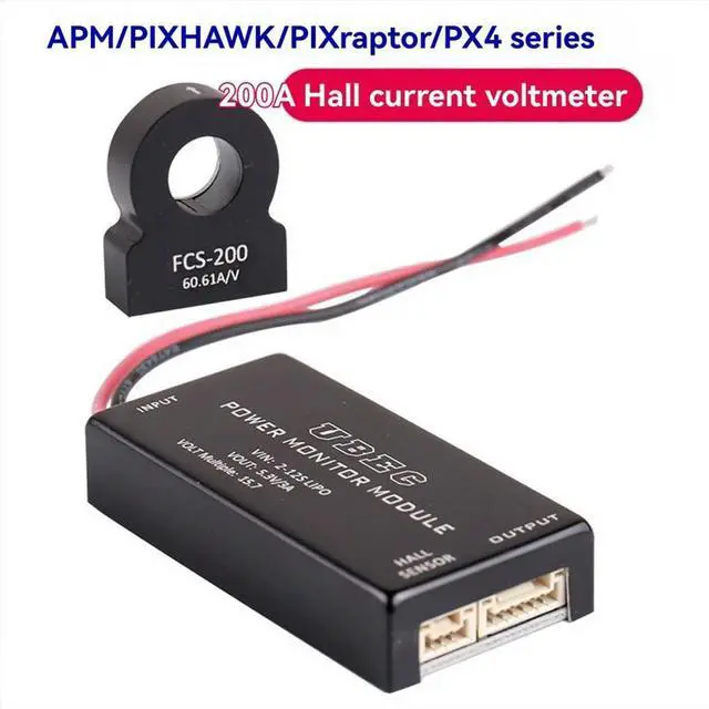 Alt view image 5 of 6 - For PIXHAWK Power Monitor Module with Hall Sensor, 200A High Voltage 12S for Drones for GHS1.25 Locking Inte