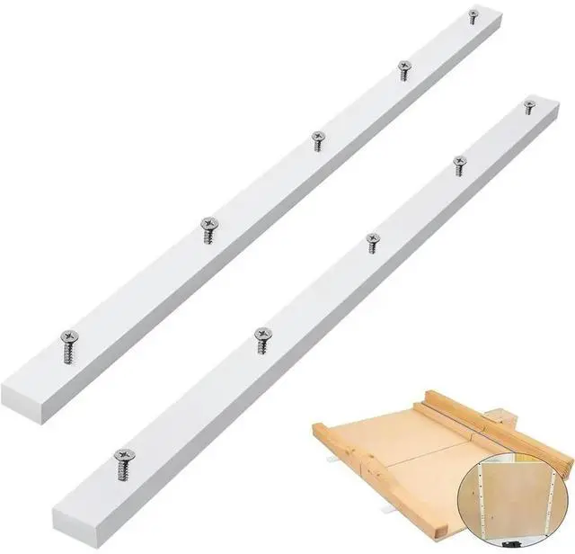 Alt view image 4 of 6 - 4Pack Crosscut Sled for Table Saw,Miter Slot Runners,UHMW Miter Bar with Predrilled Holes & Screws Ideal for U Tracks