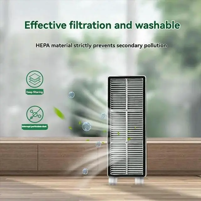 Alt view image 5 of 6 - 13PCS for Dreame Mova G30/G30 Pro/G30 Ultra Vacuum Cleaner Spare Parts Brush Hepa Filter Dust Bag Tracked Mop Cloth