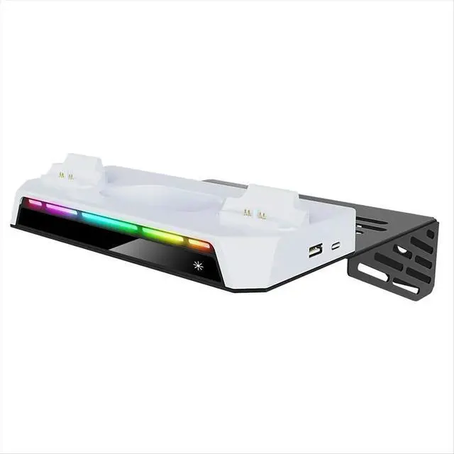 Alt view image 4 of 6 - For PS5 Wall Mount Kit with Charging Station, Headset Holder, Wall Charger Stand for PS5/PS5 Slim