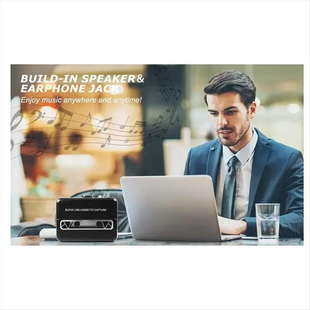 Alt view image 5 of 6 - Upgrade USB Cassette Tape to PC Super USB Cassette-to-MP3 Capture Audio Music Player CD Converter