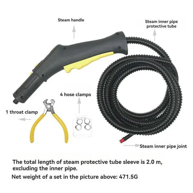 Alt view image 4 of 6 - Steam Switch Control Handle Hose Kit for Karcher SC2, SC3, SC4 SC5 CTK10 CTK20 Cleaner Fittings Replacement Piping A