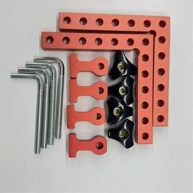 Alt view image 6 of 6 - 90Degree Positioning Squares,Right Angle Clamps 5.5inch X 5.5inch Aluminum Alloy for Woodworking Picture Frames,Cabinets