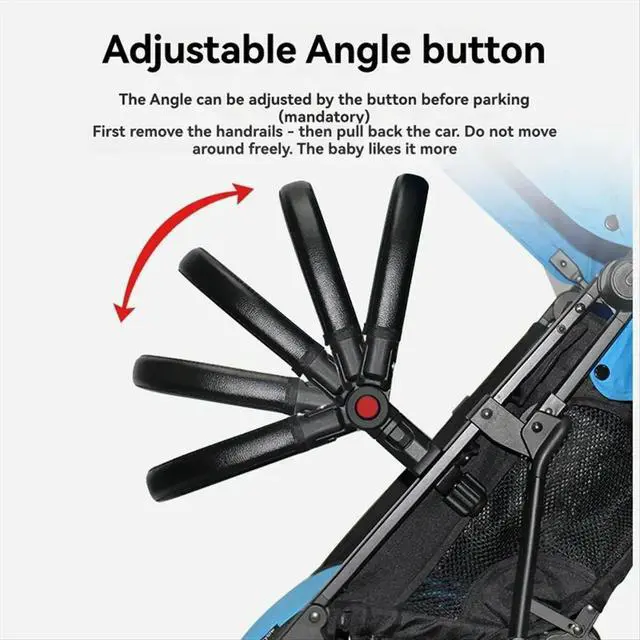 Alt view image 5 of 6 - Stroller Bumper Bar Universal Armrest Stroller Accessories Adjustable Handlebar Baby Pushchair Middle Armrest