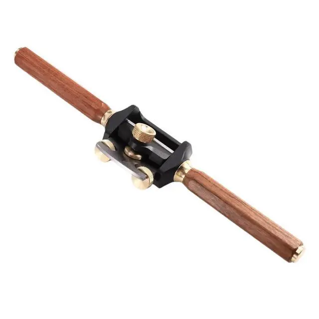 Alt view image 6 of 6 - uyuy Adjustable Two Handed Mini Planer Tool,Aluminum Alloy Woodworking Cutting Plane Hexagonal Handle Manual Wood Planer A