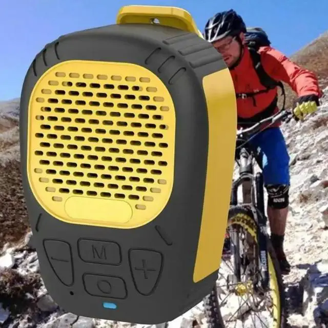 Alt view image 5 of 6 - Mountable Mini Bluetooth-compatible Speaker Water Resistant TF Card Compatibility Travel Use