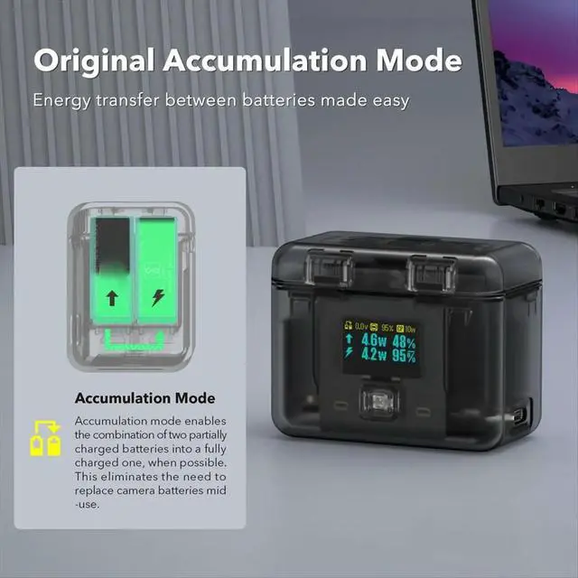 Alt view image 4 of 6 - For Ace Pro2 Fast Charging Charger Bidirectional Charging Manager