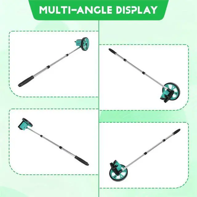 Alt view image 4 of 6 - Mechanical Digital Roller Rangefinder Manually Pushed Rangefinder Wheel Engineering Measuring Ruler 9999.9M
