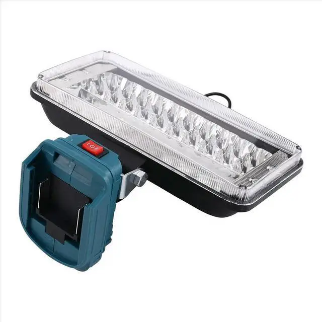 Alt view image 6 of 6 - Work Light 7 Inch Cordless LED Lamp Flashlight for Makita 18V 14V Dual USB Li-Ion Camping Architectural Lights