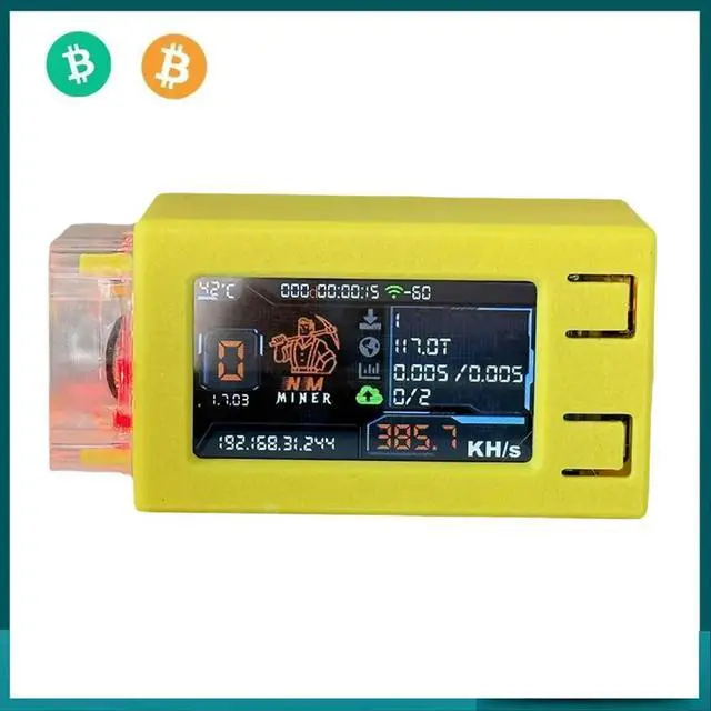 Alt view image 4 of 6 - Nerdminer V2 Pro Max 390KH/S with RGB Cool Fan Solo Lottery Miner BTC Miner Nerd Miner Bitcoin Crypto Miner NMMiner