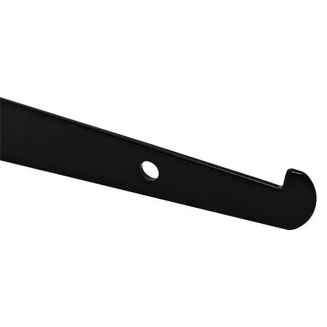 Alt view image 4 of 6 - Gridwall Shelf Bracket with Lip, 12" l Gridwall Brackets Hooks Heavy Duty Shelf Bracket Gridwall Accessories