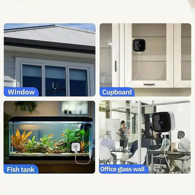 Alt view image 4 of 6 - Window Camera, Safe View Camera with Night Detection, Cameras for Protect Your Home 64 GB Memory Card,2.4G EU Plug