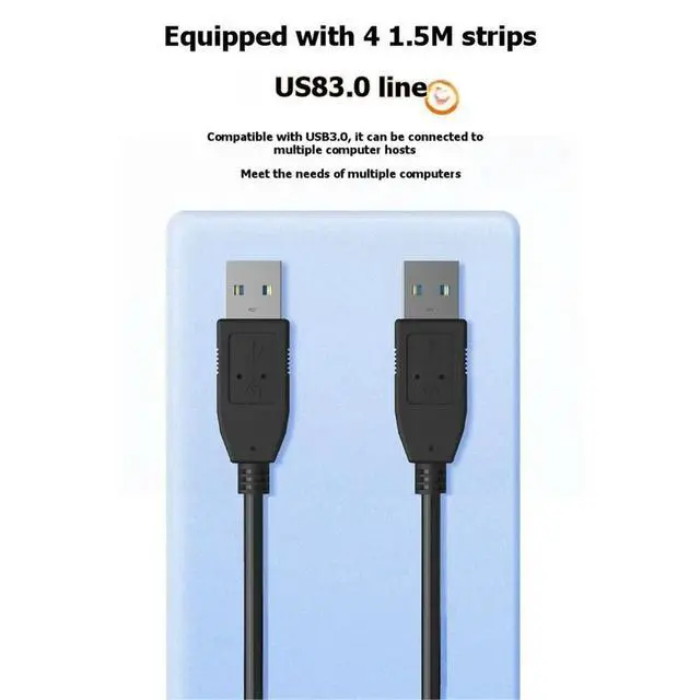 Alt view image 4 of 6 - USB KVM Switch Adapter 2 Input 4 Output USB Switch Printer Sharer for Computer Keyboard Mouse Sharer Controller
