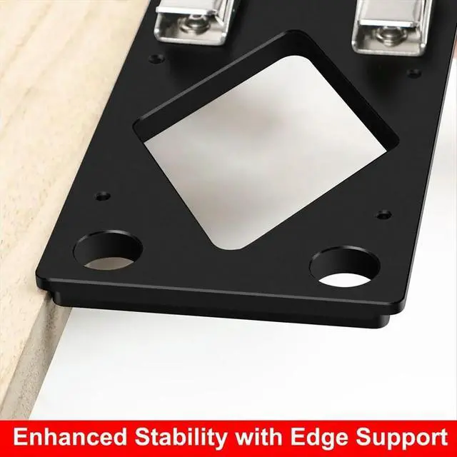 Alt view image 6 of 6 - Track Saw Square Guide for Guide Rail,CNC 90 Degree Right Angle Guide with Edge Support, for Festool, Makita Black