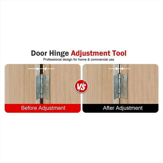 Alt view image 4 of 6 - 4 in 1 Door Hinge Adjustment Tool with Thread Multi-Size Universal Door Adjustment Wrench for Door Cabinet Alignment