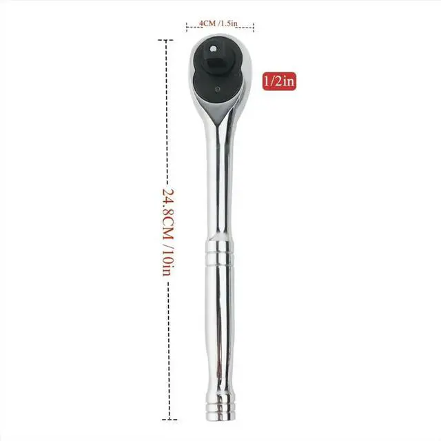 Alt view image 6 of 6 - Ratchet Wrench 24 Tooth Quick Release 1/4 Inch 3/8 Inch 1/2 Inch Socket Automotive Nut Reversible Drive Wrench