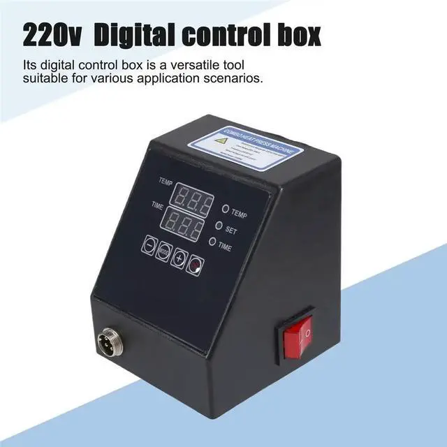 Alt view image 4 of 6 - 220V for Mug/Plate/Stone Photo/T-Shirt Heat Press Machine Digital Control Heat Press Machine Temperature Control