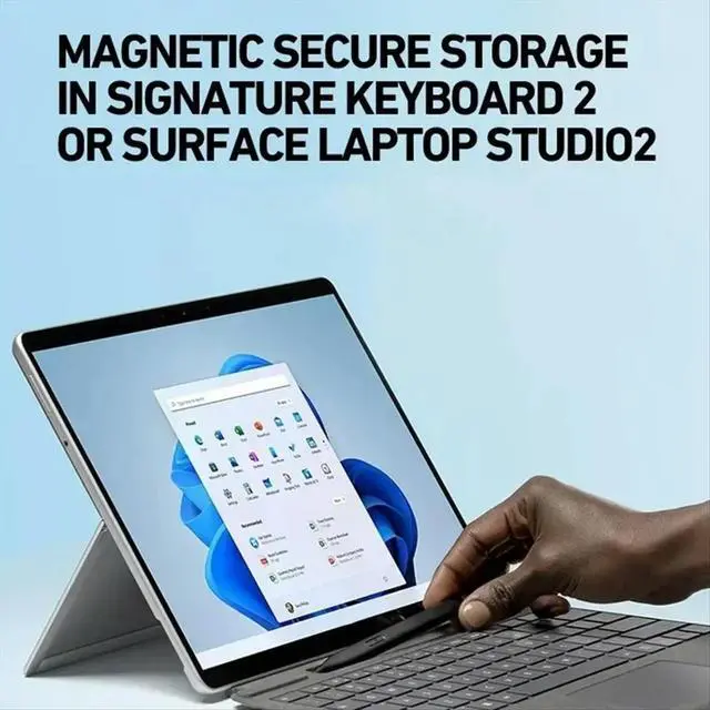 Alt view image 4 of 6 - For Surface Pro11 MPP2.0 Active Pen 4096 Pressure Sensitivity Stylus for Surface Pro 10 X 9 8 7 6 5/Go 4 3 2 1 +Nib A