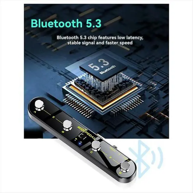 Alt view image 5 of 6 - MIDI Control Pedal Sound Mode Switching Four Step Nail Pedal Guitar Pedal for Electric Guitar