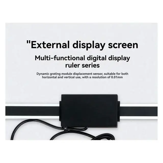 Alt view image 5 of 6 - Vertical/Horizontal Dual-Use Digital Display Ruler Machine Tool with Displacement Sensor for Carving Machine 0-150mm