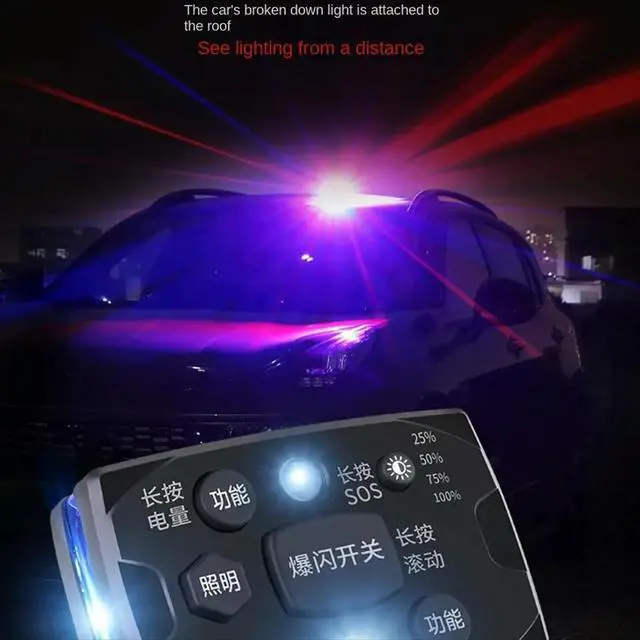 Alt view image 5 of 6 - Shoulder Light LED Shoulder Clip Type Red and Blue Flash Operation Orientation Safety Light,Outdoor Fishing Riding