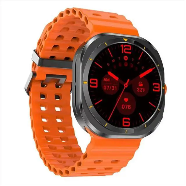 Alt view image 5 of 6 - DT Watch Ultra 47mm Watch Bluetooth Call Compass 3D Menu Charging Series 7 watch Orange