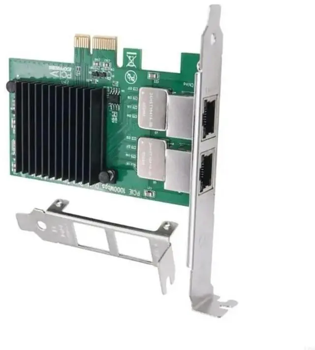 Alt view image 6 of 6 - I350-T2 PCI Gigabit Networking IEEE 802.1P PCIE 1000Mbps Desktop RJ45 Ethernet Adapter Card RJ45 2 Port
