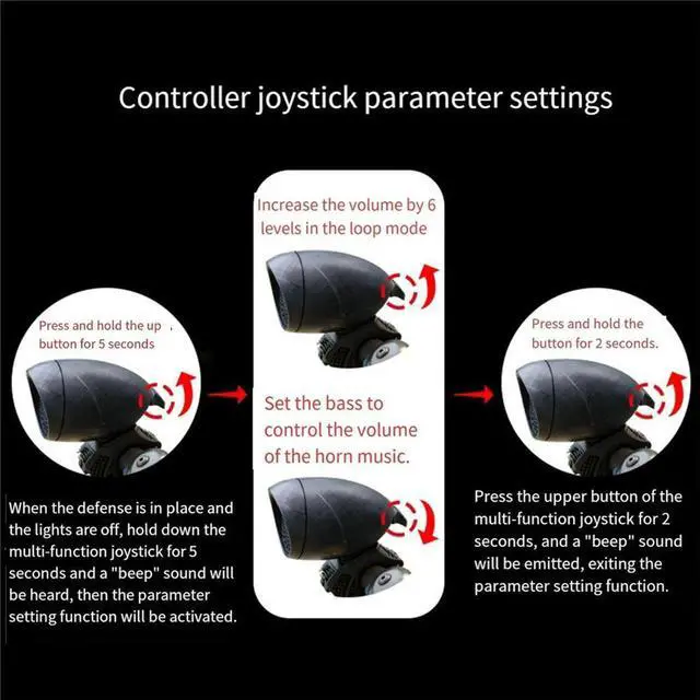 Alt view image 4 of 6 - Bike Headlight with Remote Control Bicycle DIY Voice Speaker Waterproof Road Bike Bell