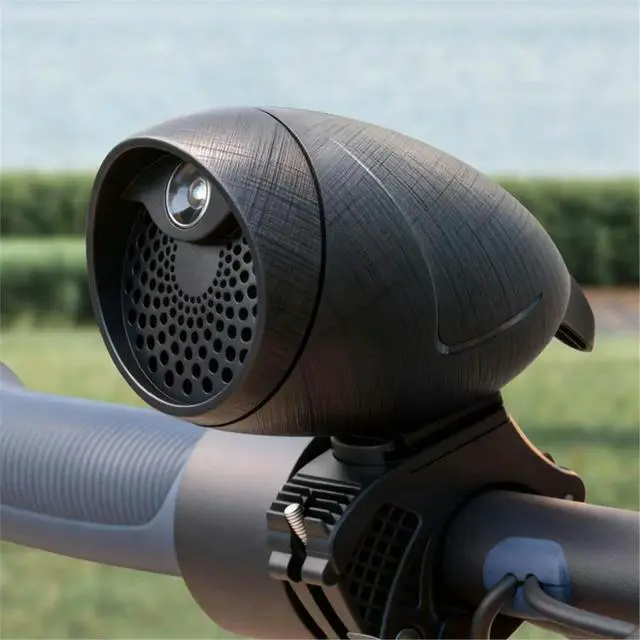 Alt view image 5 of 6 - Bike Headlight with Remote Control Bicycle DIY Voice Speaker Waterproof Road Bike Bell