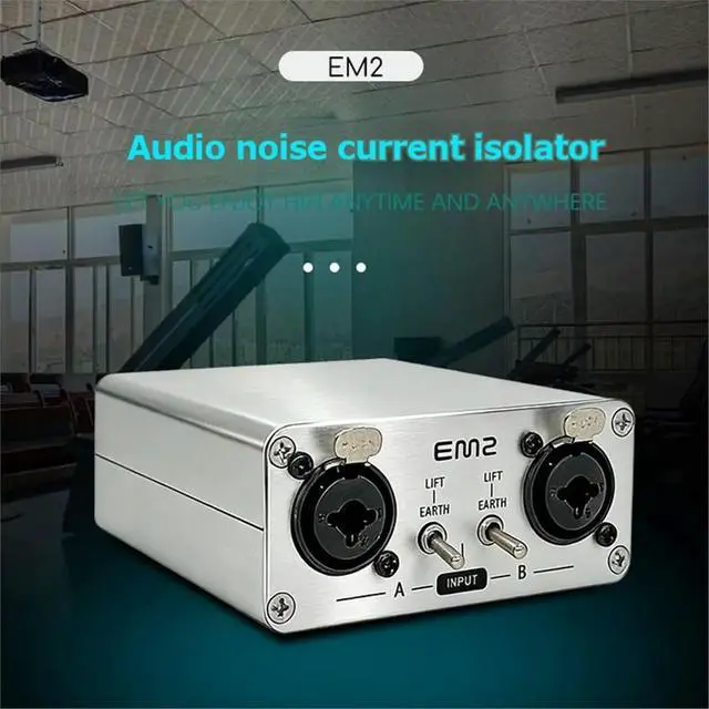Alt view image 4 of 6 - Multi-Functional XLR Audio Isolator Audio Noise Filter Audio Isolator Musical Instrument Balanced Impedance DI Box