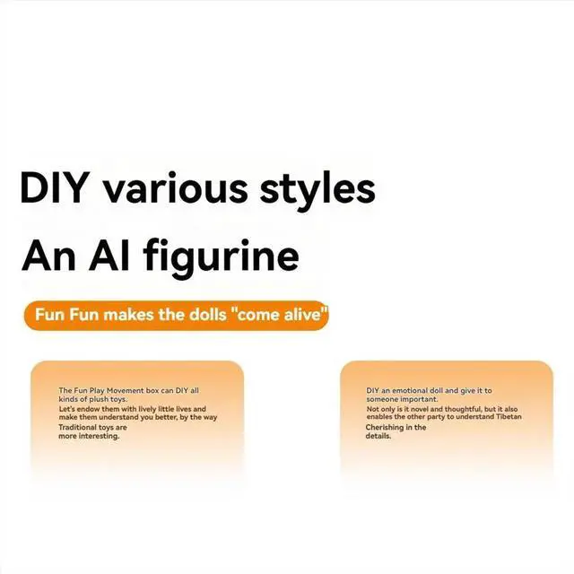 Alt view image 4 of 5 - Ai Movement Box AI Box Voice Recognition+AI Conversation Technology 1.28 Inch Dual-Screen+Camera for DIY AI Doll