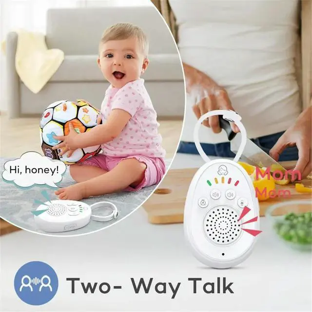 Alt view image 6 of 6 - 2.4GHz Baby Walkie-Talkie Small Babyphone Monitor Two-Way Audio Function Intercom Rechargeable